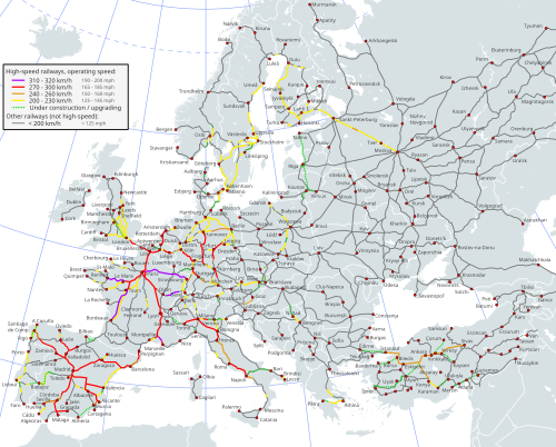 High-speed rail in Europe